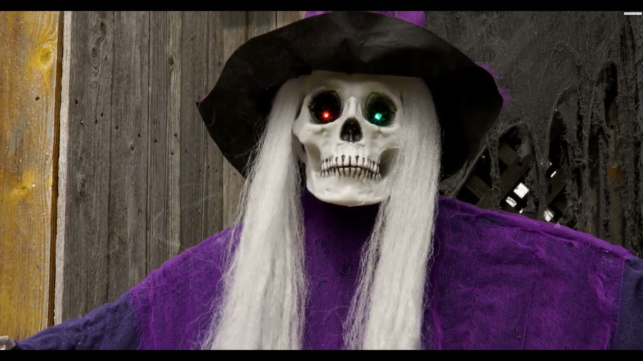6FT HANGING WITCH W/SOUND&LIGHT