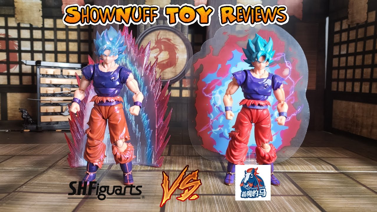 VS Review:Demoniacal Fit Limit Breaker Goku VS S.H.Figuarts SUPER SAIYAN  GOD SUPER SAIYAN KAIO-KEN 