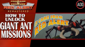 Command and Conquer Remastered: Red Alert - How to unlock the Ants Missions - Giant Ant Campaign