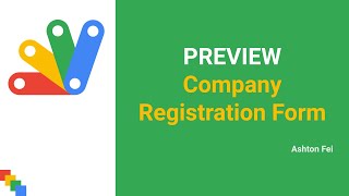 [Preview] Create a Company Registration Form via Apps Script