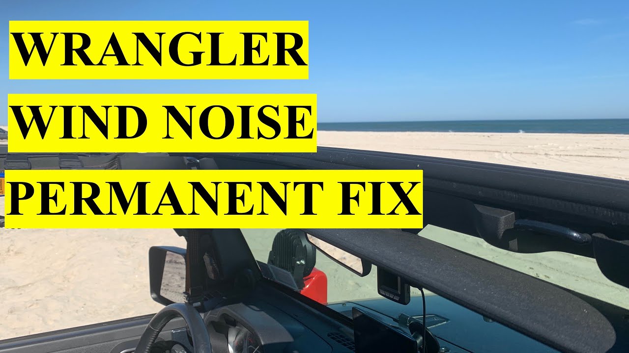 All Jeep Wranglers Wind Noise Permanent Fix - Replace Front Header Seal to  Stop Noise and WaterLeaks - YouTube