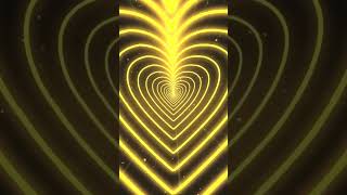 #Shorts #Hearts #Background 💛 Neon Heart 💛 Heart 💛 Yellow Hearts 💛 Love 💛 Background Video @Futazhor
