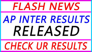 Ap Inter 1st and 2nd Year Results Released