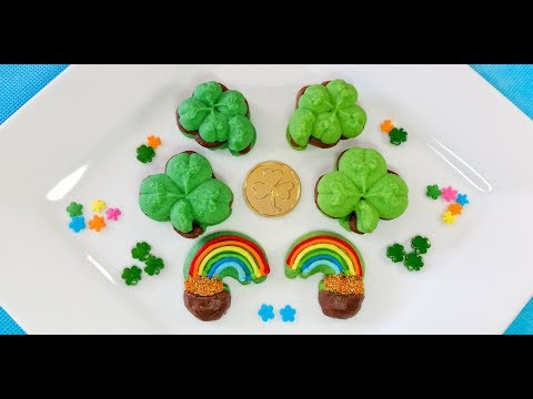 Chocolate Mint St. Patrick’s Day Sandwich Cookies