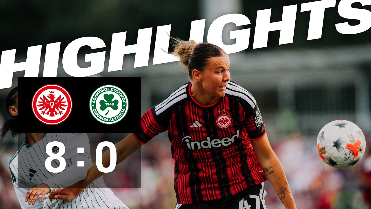 Kantersieg mit Traumtoren I Highlights Eintracht Frankfurt Frauen - Omonia Nicosia