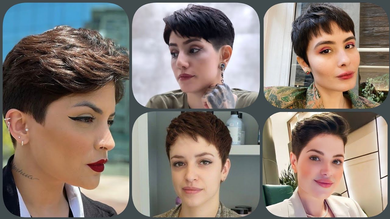 Cutting and Styling Collection of Short PIXIE HairCuts/Short HairCut ...