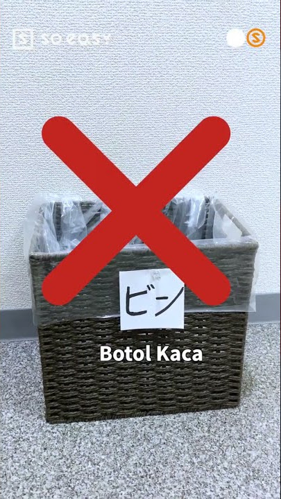 Cara buang botol plastik dan kaca di Jepang #shorts