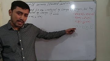 Variance and standard deviation are unaffected by change of Origin,but affected by change of Scale.