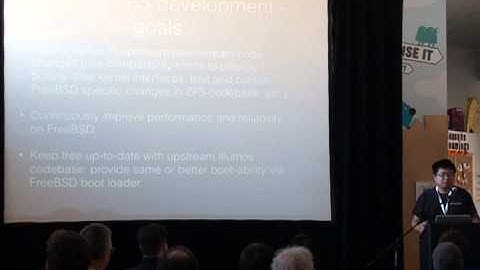 Xin Li - ZFS on FreeBSD - OpenZFS Dev Summit 2014