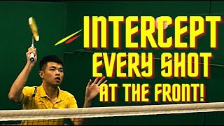 How To Master The FRONT COURT INTERCEPT In Doubles Badminton? by AL Liao Athletepreneur 74,441 views 3 years ago 3 minutes, 16 seconds