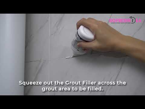 Tile Reform Grout Filler Application Guide - Repair missing grout between floor or wall tiles