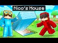 Nico vs cash secret house battle in minecraft