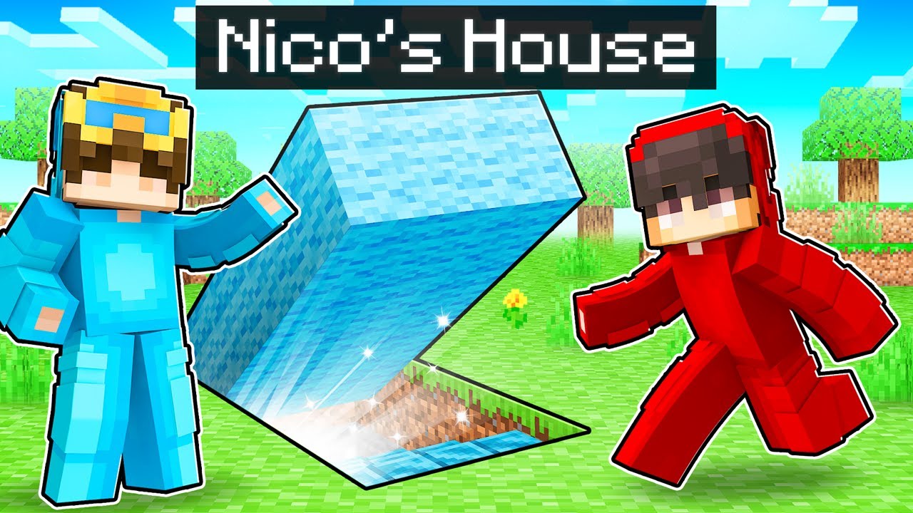 Nico vs Cash SECRET House Battle In Minecraft! - YouTube