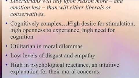 Understanding Libertarian Morality