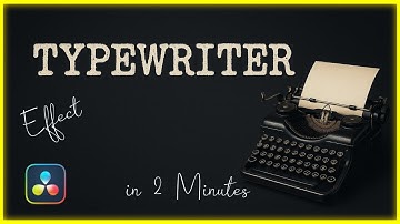 Easy TYPEWRITER Text Effect in DaVinci Resolve