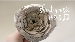DIY | How to Make Sheet Music Roses | rachel republic  - Durasi: 4:26. 