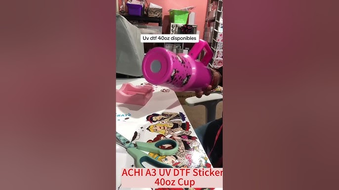 Applying UVDTF Cup Wraps 🦋 #uvdtfvendor #uvdtf #uvdtfcuptransfers #u