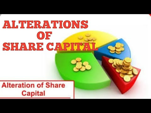 Alterations of share capital | Company law | law lecture