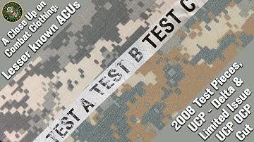 Rarer ACUs: 2008 Test Pieces, Universal Camouflage Pattern Delta & Limited Issue Updated UCP ACUs