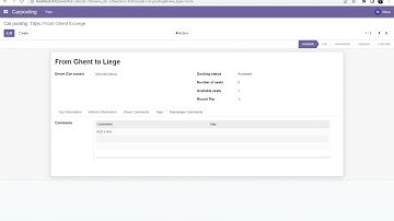 Odoo Carpooling Demo