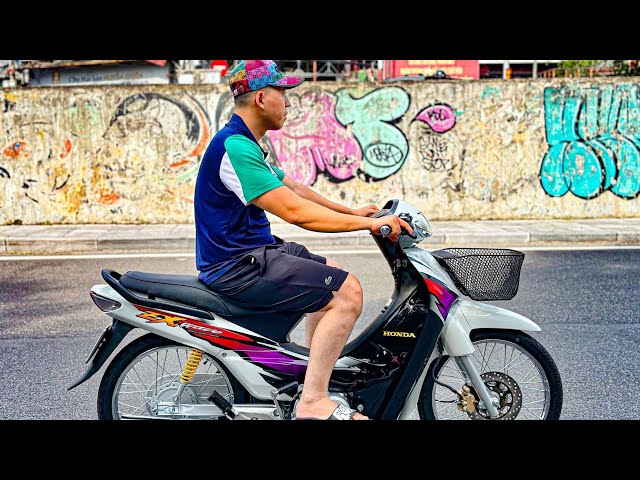Hồi sinh vẻ đẹp trai của Wave Zx trắng công tử - YouTube