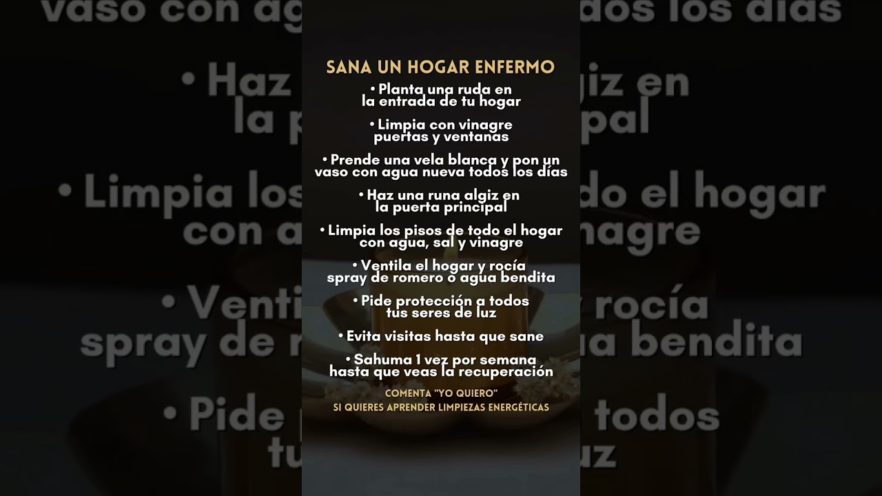 Sana un hogar enfermo 