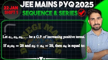 Let a1,a2,a3,__ be a GP of increasing positive terms. If a1a5=28 and a2+a4=29, then a6 is equal to: