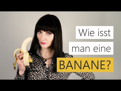 Video: Wie Isst Man Eine Banane