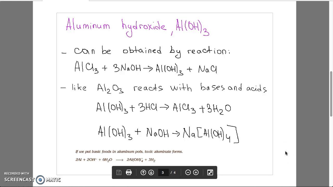 3-4-2 Compounds of Aluminum