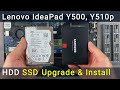 2nd Hard Drive SSD HDD Module Optical bay Caddy Tray Adapter per Lenovo IdeaPad 110-15ACL 110-14ACL con staffa per pannello a cornice  7