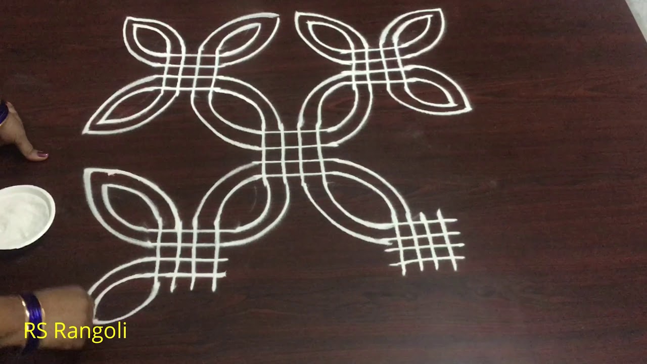 Latest Color Dhanurmasam Geethala Muggulu Without Dots || Simple Sankranthi Kolam Designs