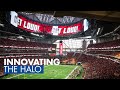 The innovation of the halo display at mercedesbenz stadium