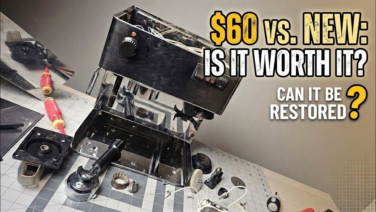 $60 Vintage Espresso Machine or New? Restoration Project - Chapter 1