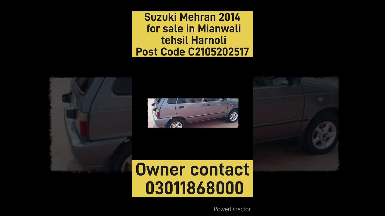 Suzuki Mehran 2014 for sale in Mianwali tehsil HarnoliPost Code C2105202517 