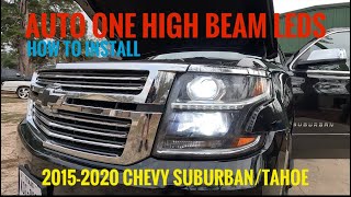 Auto One LED Headlight Bulb Install/Review 2015-2020 Chevy Suburban/Tahoe #chevy #suburban #led