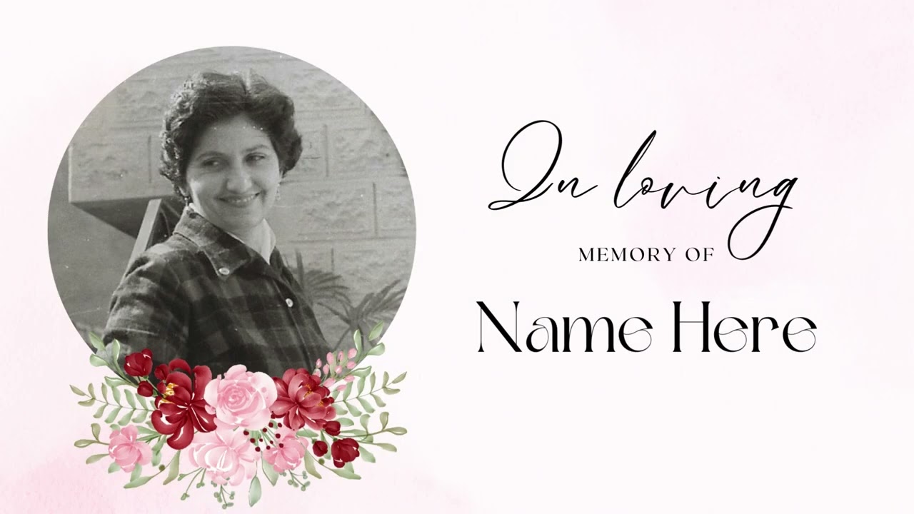 Professional Photo Presentation Design by Funeral Video Australia