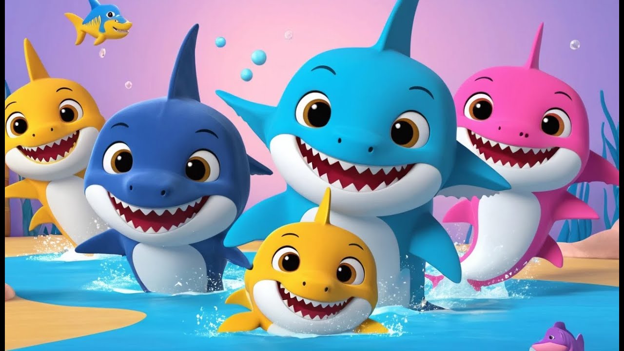 Baby Shark Pajamas Went Swish 🦈🛏️ | Fun 3D Animated Nursery Rhyme for Kids & Toddlers