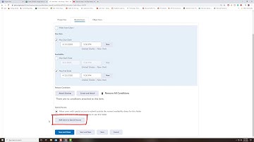 D2L Dropbox Differentiated Release Conditions