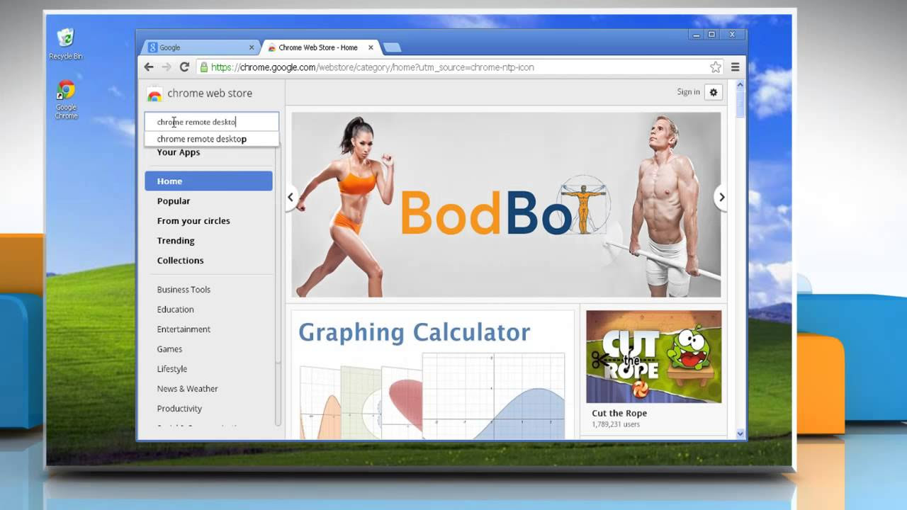 How to install the Chrome Remote Desktop app in... - youtube
