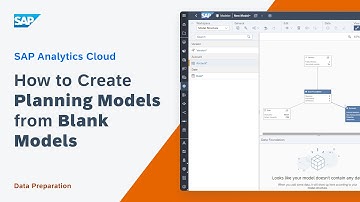 How to Create Planning Models from Blank Models: SAP Analytics Cloud