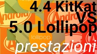 Android 5.0 Lollipop vs Android 4.4 KitKat, prestazioni a confronto di TuttoAndroid.net