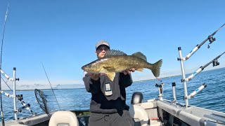Trolling Thunder Bay Alpena MI for walleyes 