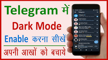 Telegram me dark mode kaise kare || How to enable dark mode in telegram || Cool Soch