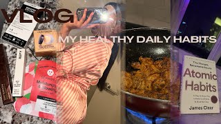 MY HEALTHY DAILY HABITS : GYM + COOKING + MINI HAUL + SKIN CARE + READING &amp; MORE | FATOUU SOW