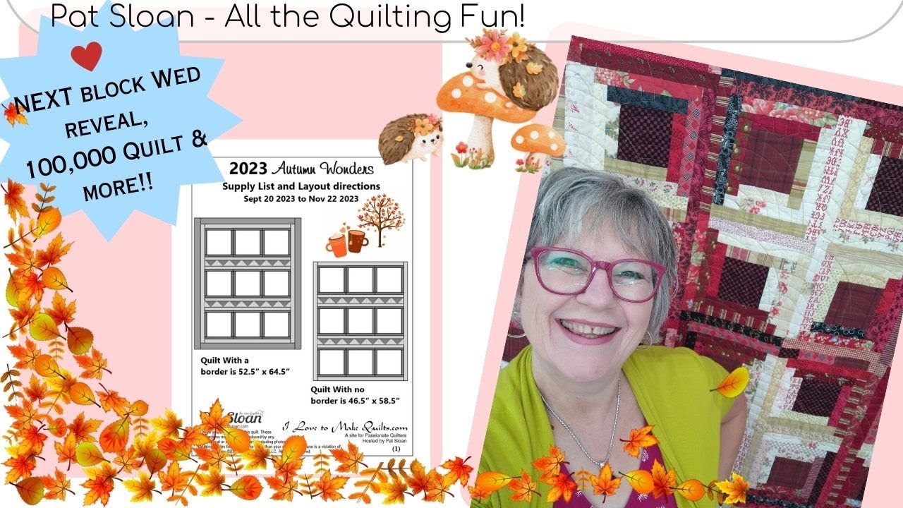 Next block wed reveal 100 000 quilt more youtube