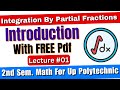 Integration by Partial Fraction polytechnic math 2nd semester integration #integration