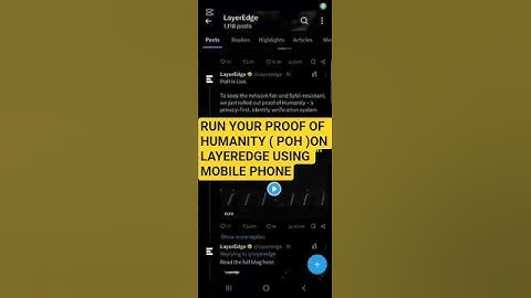 HOW TO RUN YOUR PROOF OF HUMANITY ( POH )ON LAYEREDGE USING MOBILE PHONE
