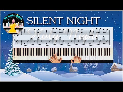 Silent Night by Marina Kirova / Stille Nacht / Тиха Нощ - Piano Tutorial with Free Sheet Music