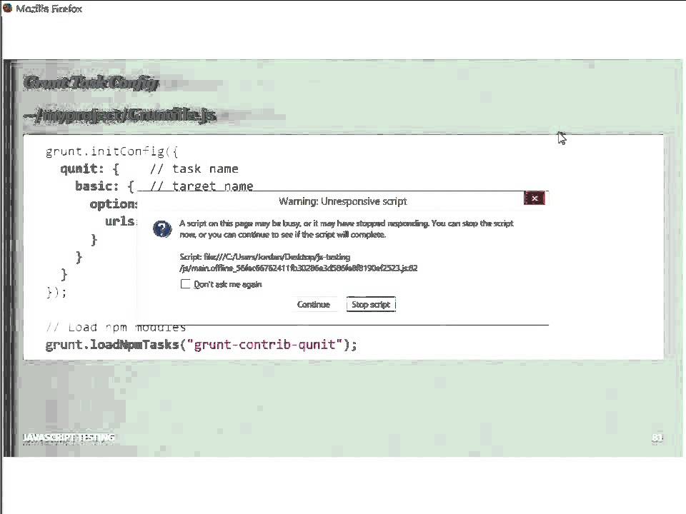 DrupalCon Austin 2014: BROWSER EYEBALLING != JAVASCRIPT TESTING