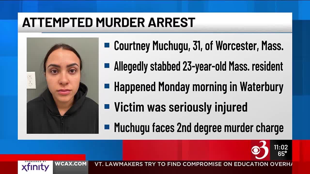 Massachusetts woman faces 2nd-degree murder charge after stabbing in Waterbury